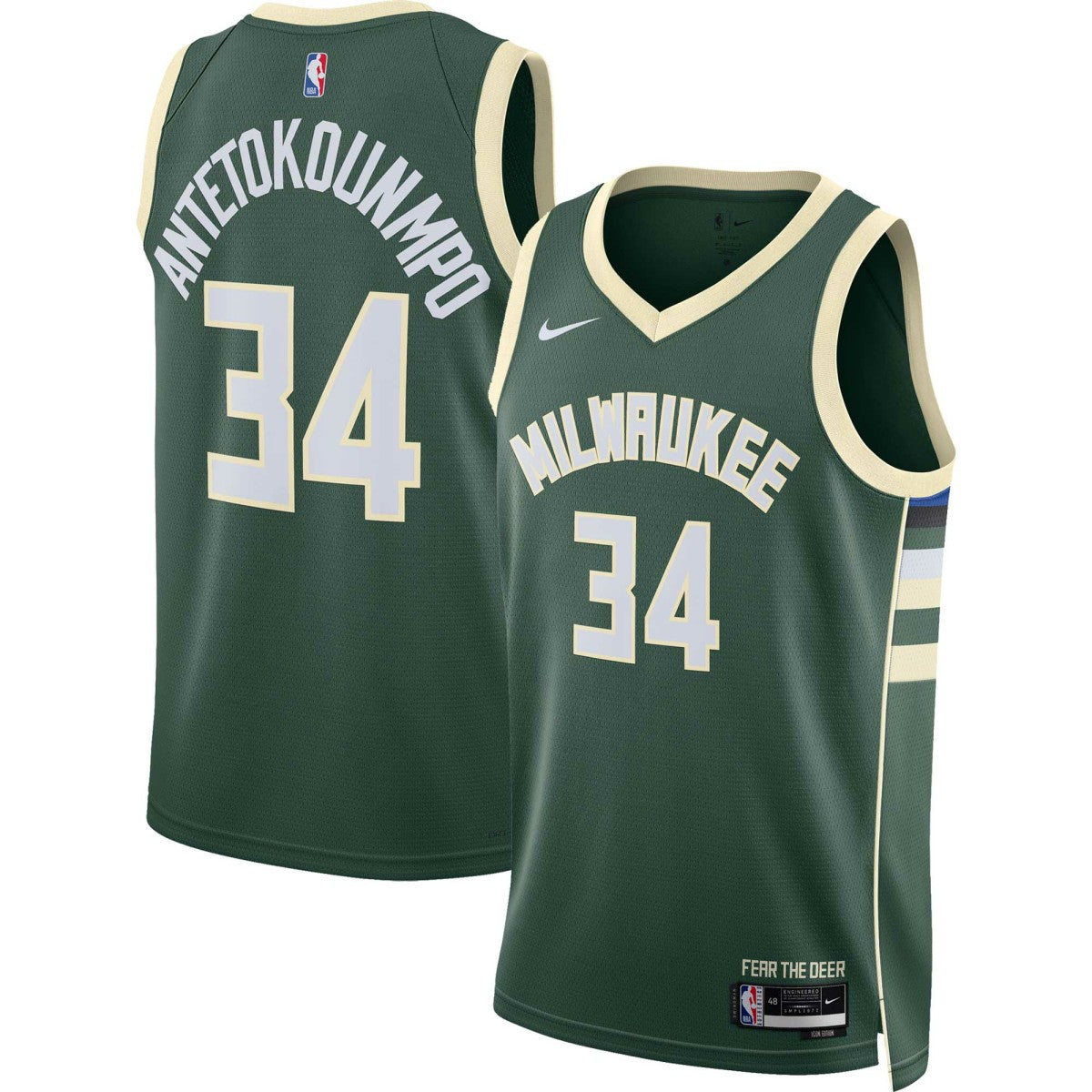 Giannis Antetokounmpo Milwaukee Bucks Unisex Swingman Jersey - Icon Edition - Hunter Green | Nike online