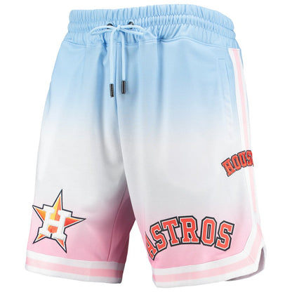 Houston Astros Pro Standard Team Logo Pro Ombre Shorts - Blue/Pink
