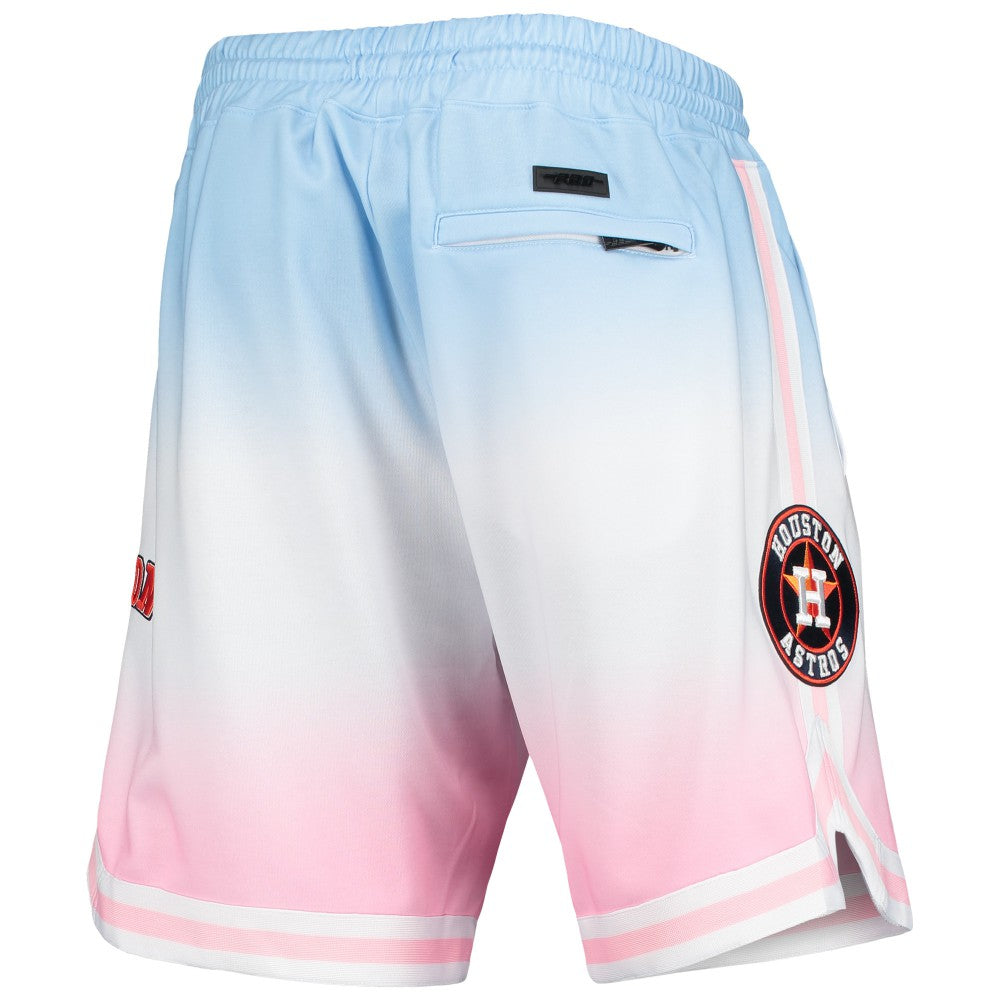 Houston Astros Pro Standard Team Logo Pro Ombre Shorts - Blue/Pink