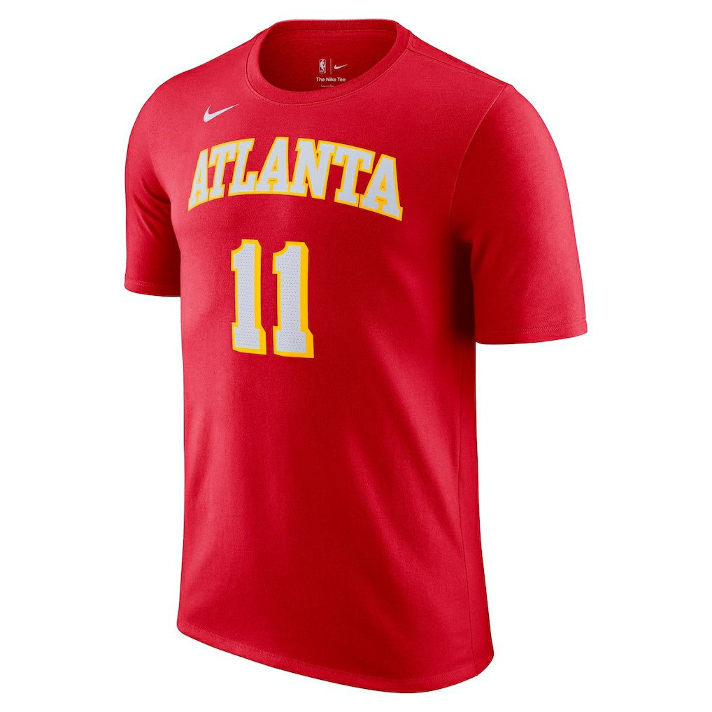 Trae Young Atlanta Hawks Icon 2022/23 Name & Number T-Shirt - Red | Nike for sale