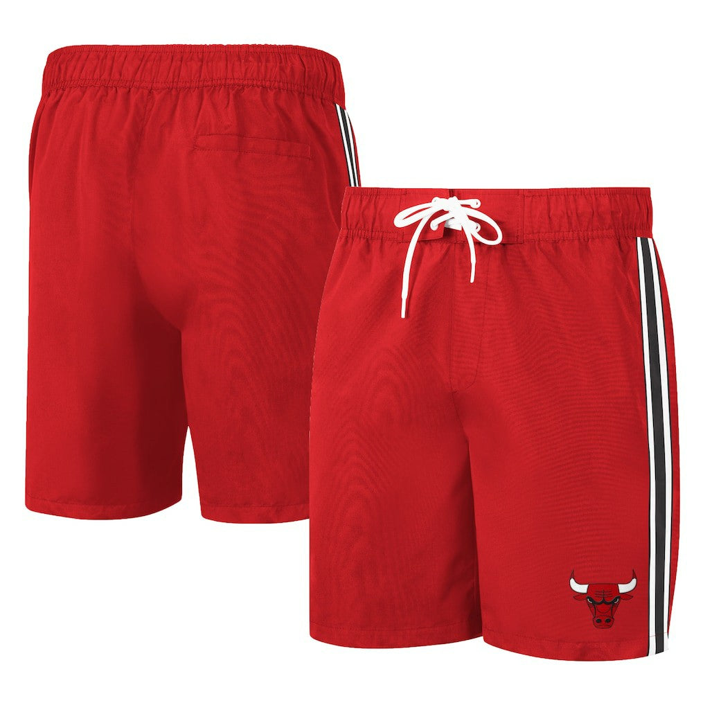 Chicago Bulls G-III Sports by Carl Banks Sand Beach Volley Swim Shorts - Red for sale
