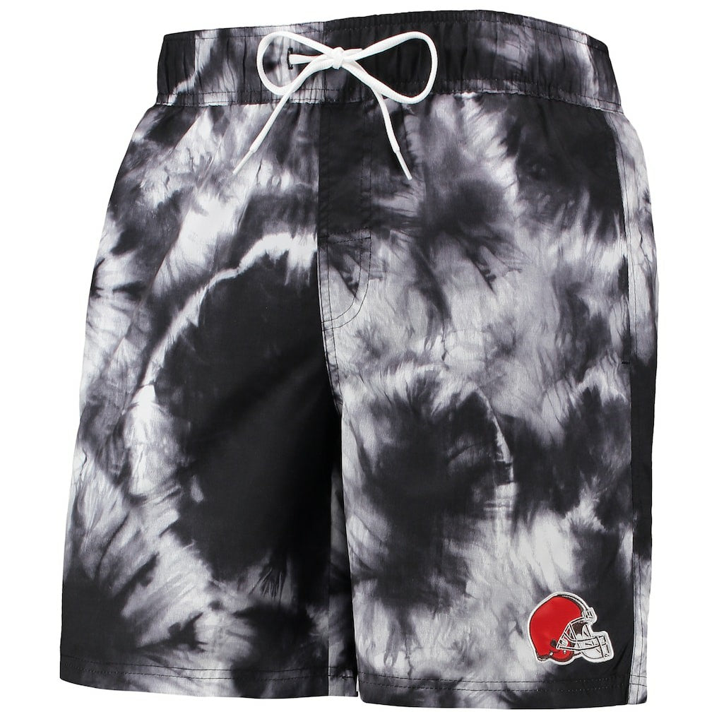 Cleveland Browns G-III Sports by Carl Banks Splash Volley Swim Shorts - Black cheap