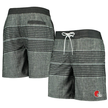 Cleveland Browns G-III Sports by Carl Banks Horizon Swim Shorts - Black for sale