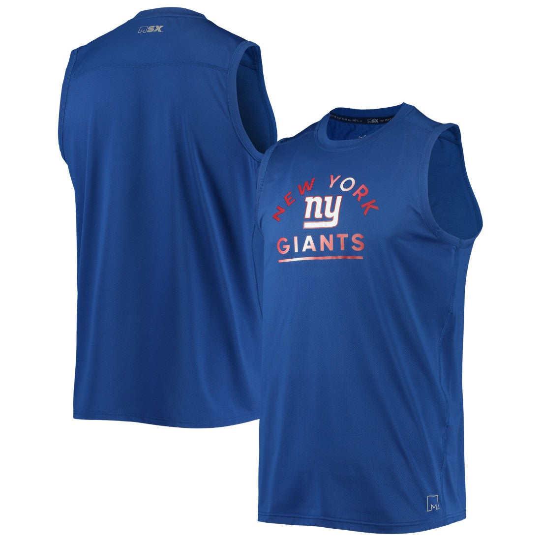 New York Giants MSX by Michael Strahan Rebound Tank Top - Royal for sale