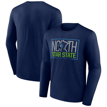 Minnesota Timberwolves Tip-Off Long Sleeve T-Shirt - Navy online