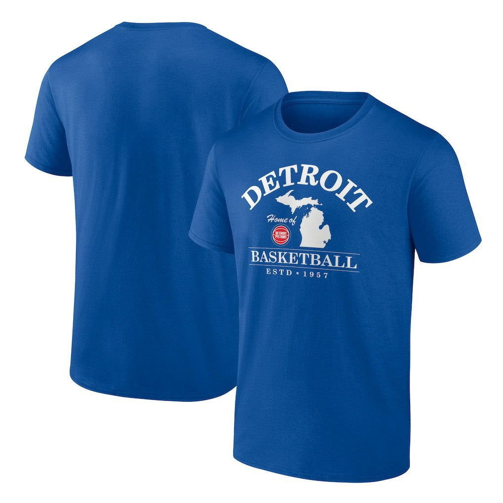 Detroit Pistons Tip-Off T-Shirt sale - Blue on sale