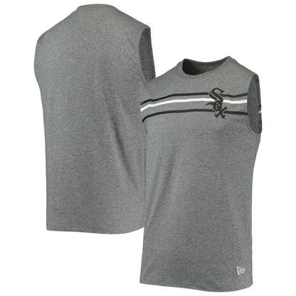 Chicago White Sox Muscle Tank Top - Heathered Gray | New Era