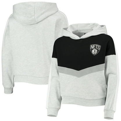 Brooklyn Nets Girls Youth All Yours Pullover Hoodie - Heathered Gray online