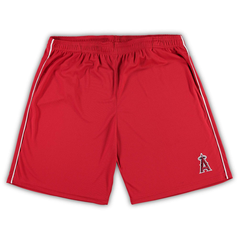 Los Angeles Angels Big & Tall Mesh Shorts - Red