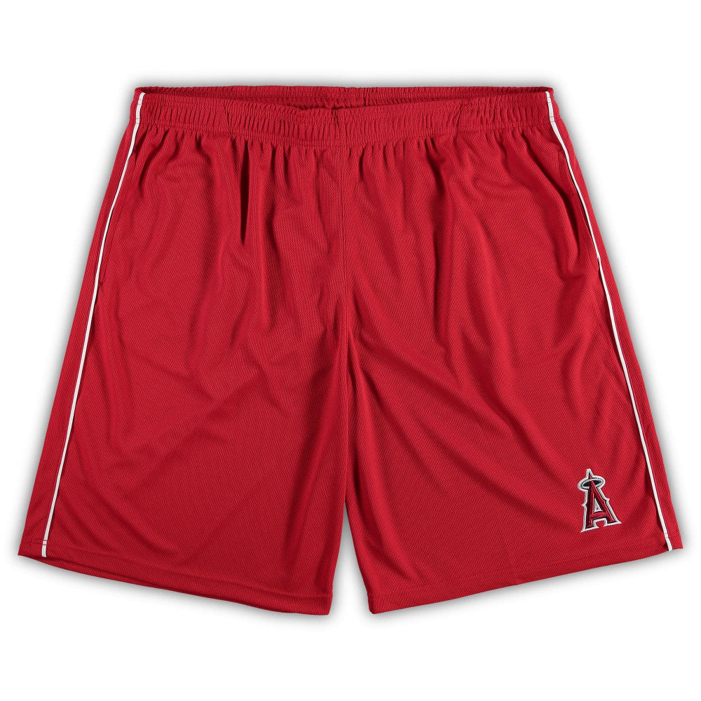 Los Angeles Angels Big & Tall Mesh Shorts - Red