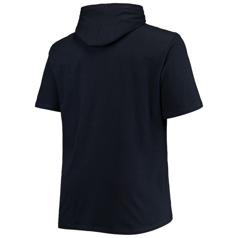 Cleveland Guardians Big & Tall Jersey Short Sleeve Pullover Hoodie T-Shirt - Navy