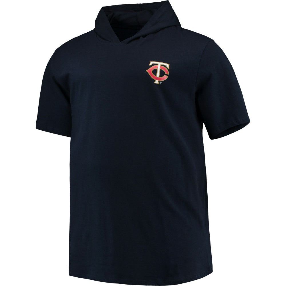 Minnesota Twins Big & Tall Jersey Short Sleeve Pullover Hoodie T-Shirt - Navy