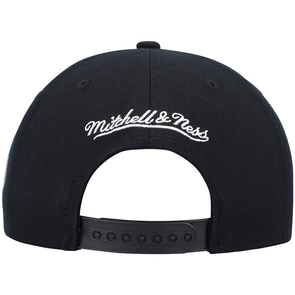Indiana Pacers Hardwood Classics Script 2.0 Snapback Hat - Black | Mitchell & Ness cheap