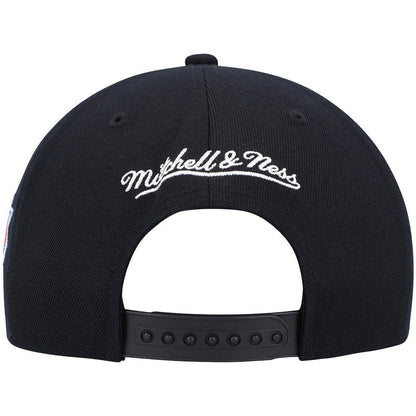 New York Knicks Hardwood Classics Script 2.0 Snapback Hat - Black | Mitchell & Ness sale