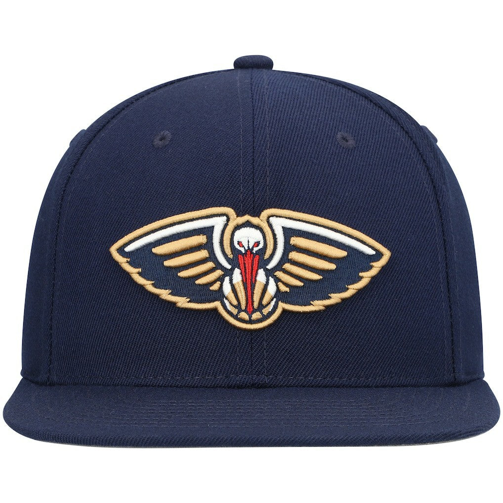 New Orleans Pelicans Ground 2.0 Snapback Hat - Navy | Mitchell & Ness for sale