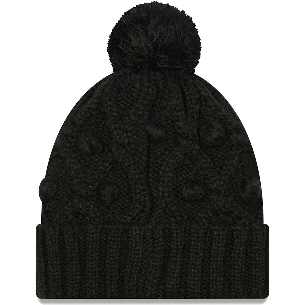 Pittsburgh Steelers New Era Girls Youth Toasty Cuffed Knit Hat with Pom - Black sale
