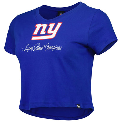 New York Giants New Era Women's Historic Champs T-Shirt - Royal discount