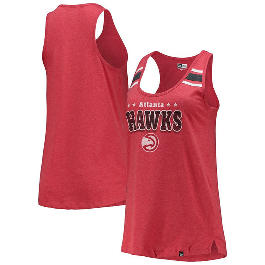 Atlanta Hawks Women's Scoop-Neck Racerback Tank Top - Red | New Era sale