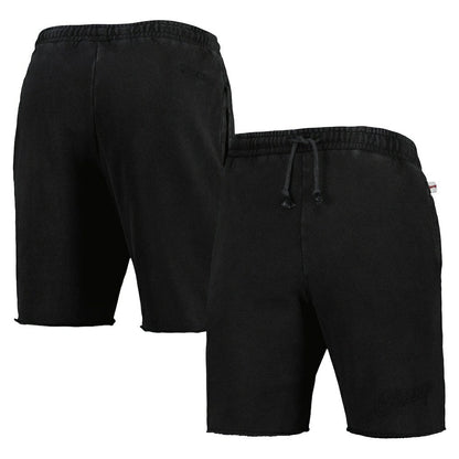 Chicago Bulls French Terry Tonal Fleece Shorts - Black | Mitchell & Ness sale