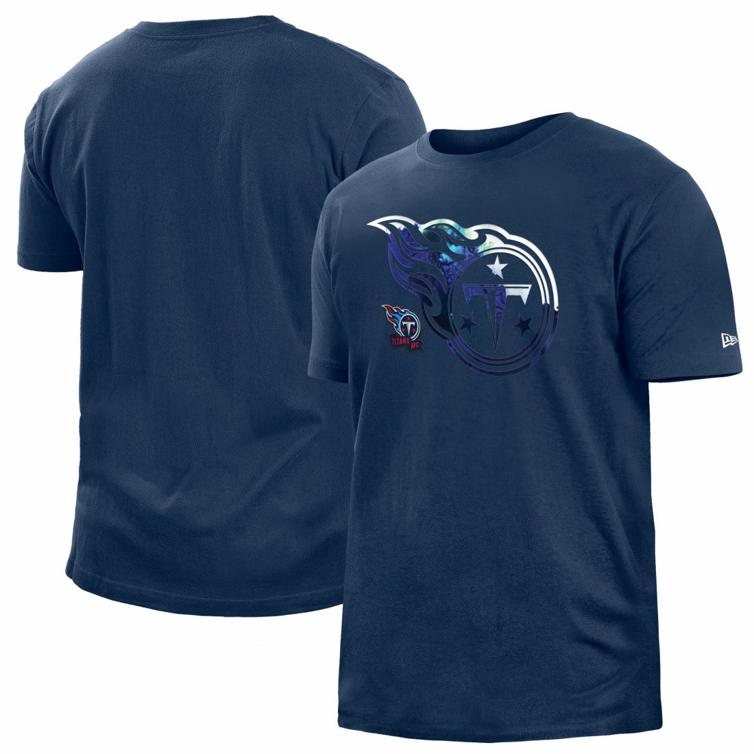 Tennessee Titans New Era 2022 Sideline Ink Dye T-Shirt - Navy for sale