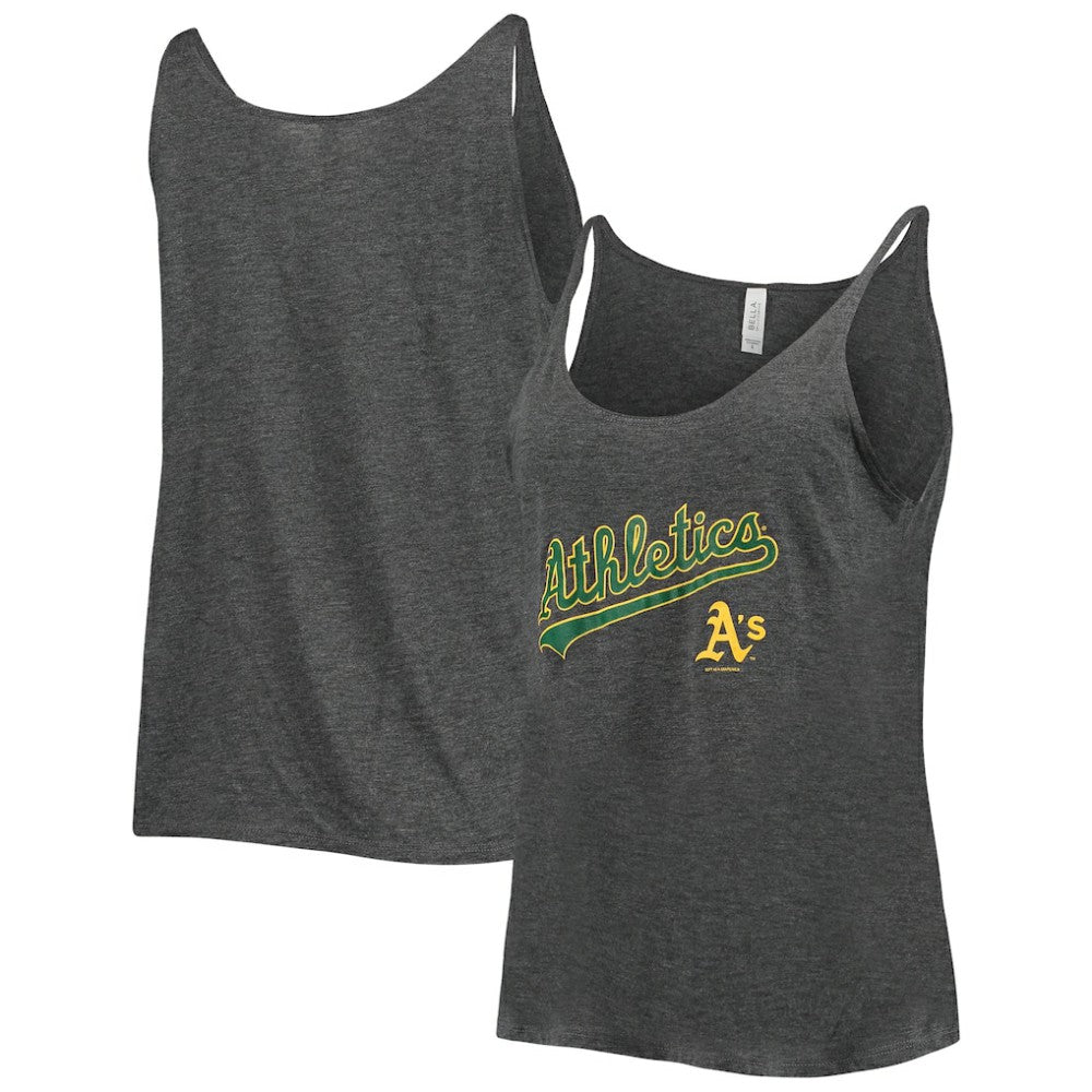 Athletics Soft as a Grape Women's Slouchy Tank Top - Heathered Charcoal