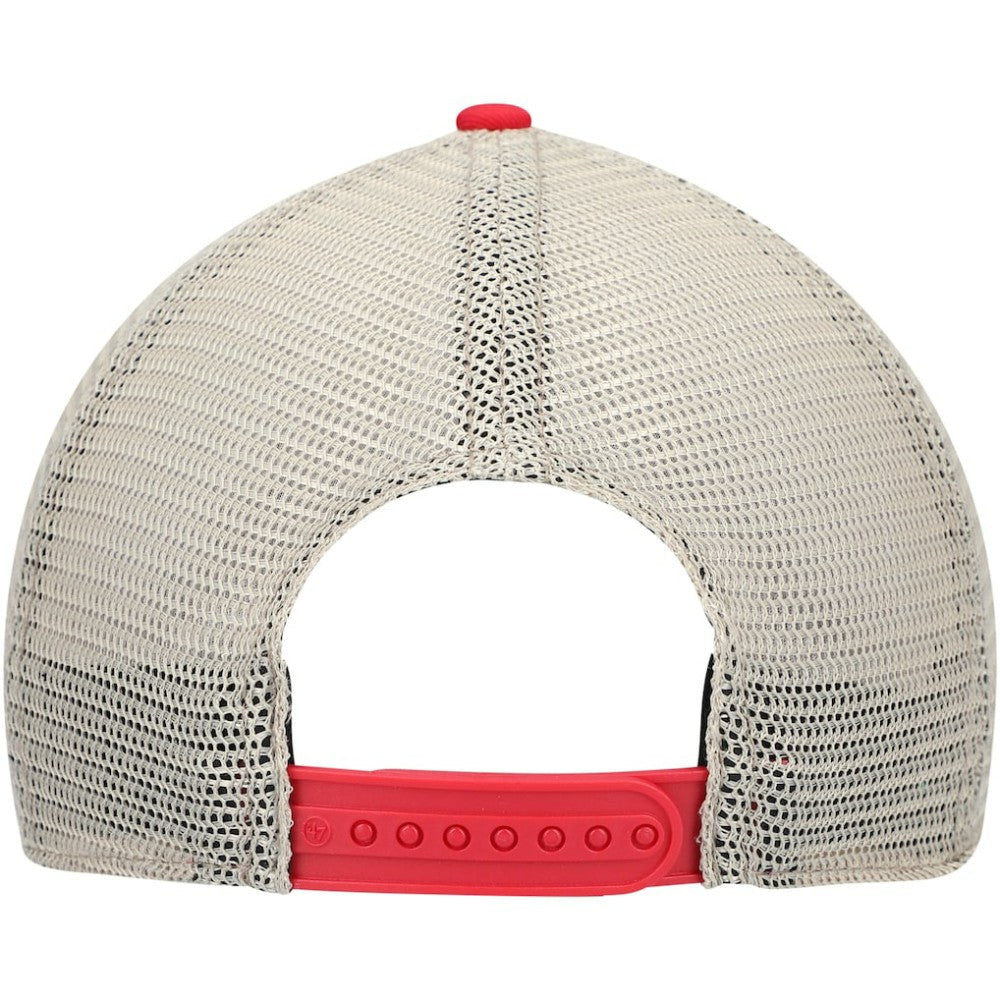 Washington Nationals Trawler Clean Up Trucker Snapback Hat - Red | 47 brand