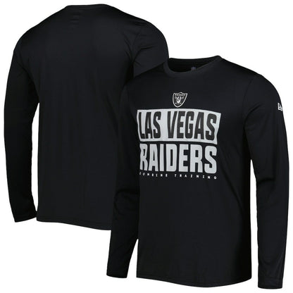 Las Vegas Raiders New Era Combine Authentic Offsides Long Sleeve T-Shirt - Black on sale