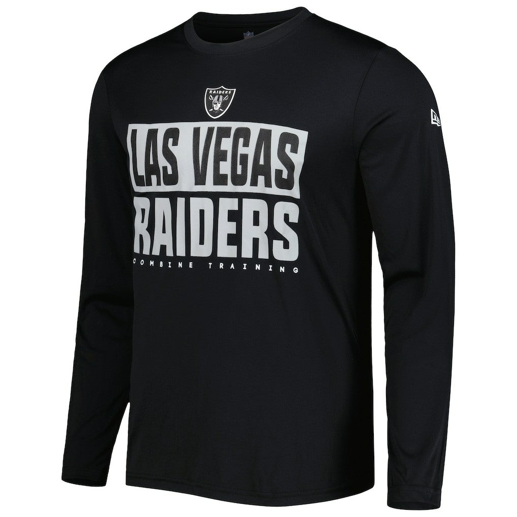 Las Vegas Raiders New Era Combine Authentic Offsides Long Sleeve T-Shirt - Black on sale