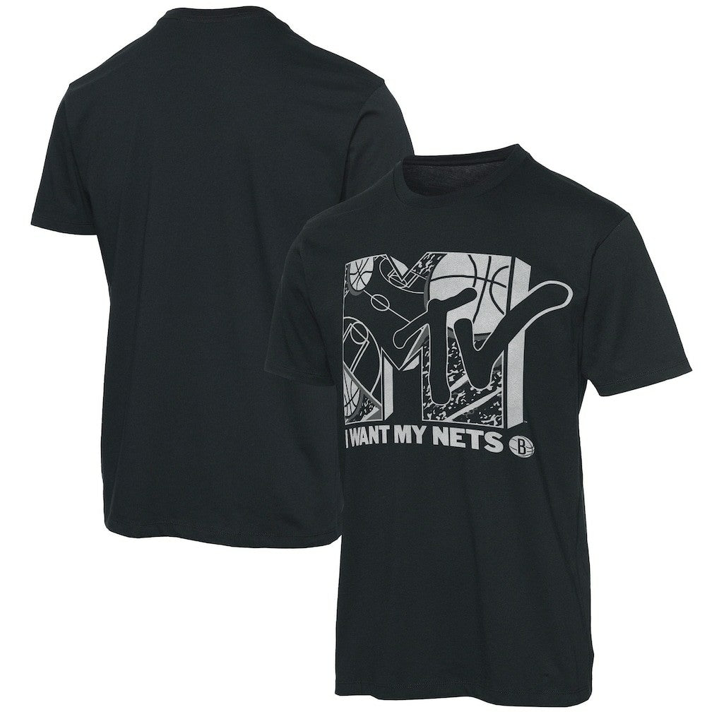 Brooklyn Nets Junk Food NBA x MTV I Want My T-Shirt - Black online