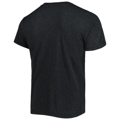 Miami Marlins Homage Hand-Drawn Logo Tri-Blend T-Shirt - Charcoal