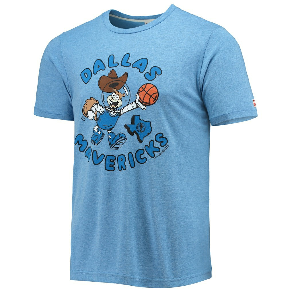 Dallas Mavericks Homage NBA x Spongebob Collab Tri-Blend T-Shirt sale - Light Blue online