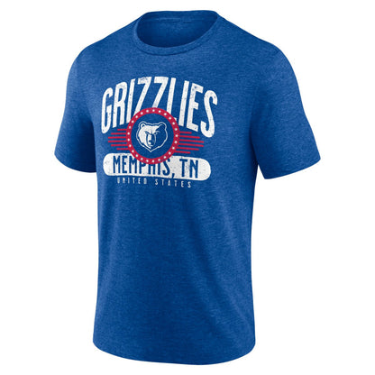 Memphis Grizzlies Badge of Honor Tri-Blend T-Shirt - Royal for sale