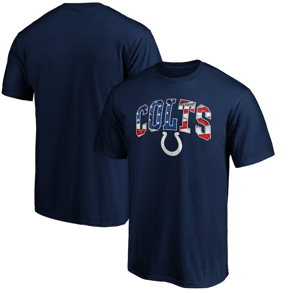 Indianapolis Colts Banner Wave Logo T-Shirt - Navy cheap