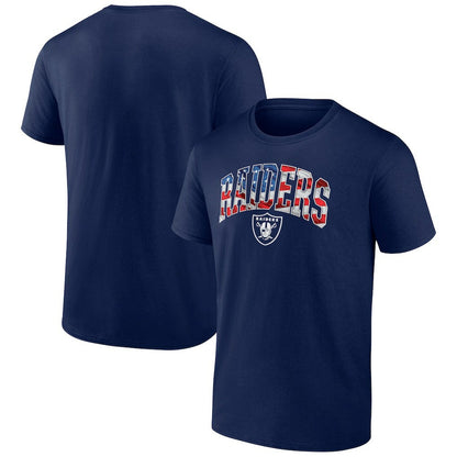 Las Vegas Raiders Banner Wave Logo T-Shirt - Navy discount