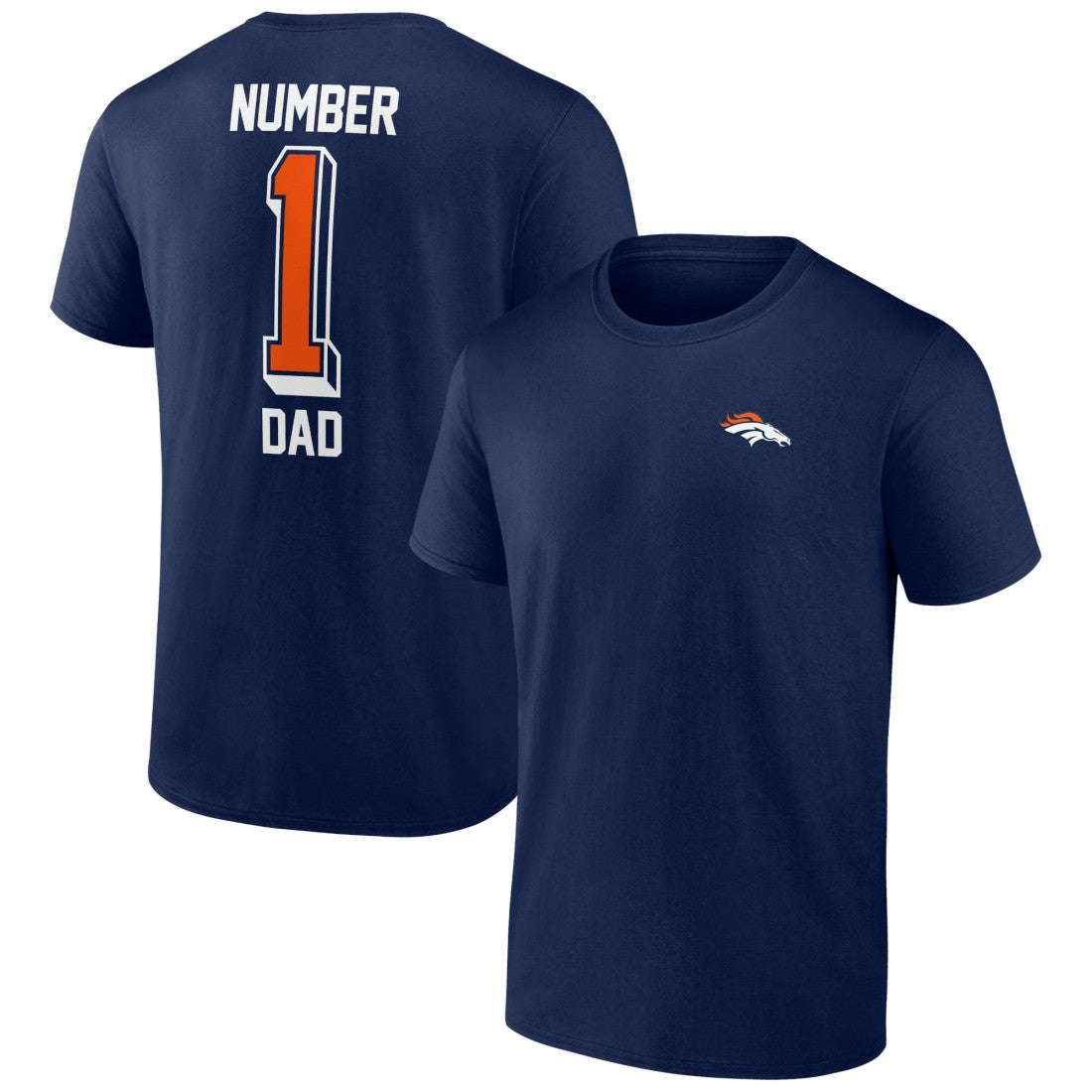 Denver Broncos Number One Dad T-Shirt - Navy online