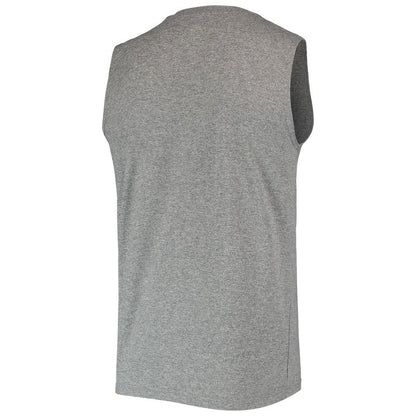 Las Vegas Raiders New Era Brushed Sleeveless Tank Top - Heathered Gray cheap