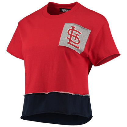 St. Louis Cardinals Refried Apparel Women's Cropped T-Shirt - Red