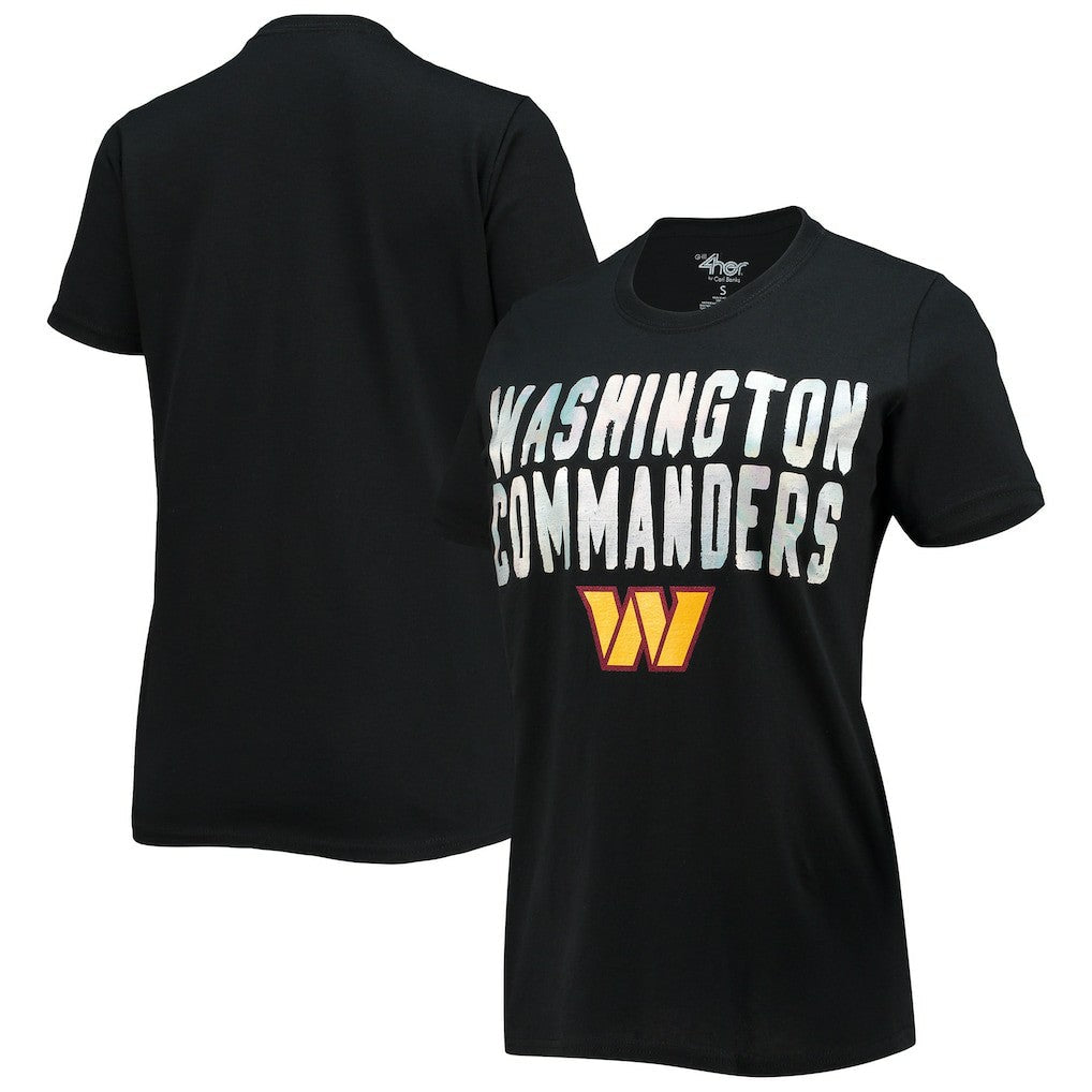 Washington Commanders G-III 4Her by Carl Banks Women's Endzone T-Shirt - Black sale