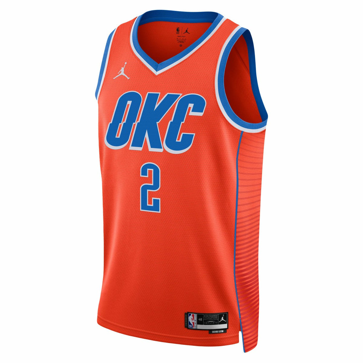 Shai Gilgeous-Alexander Oklahoma City Thunder Jordan Brand Unisex Swingman Jersey - Statement Edition - Orange for sale