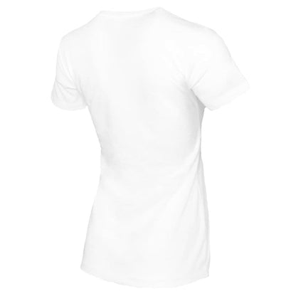 Los Angeles Dodgers Tiny Turnip Women's Blooming Baseballs T-Shirt - White