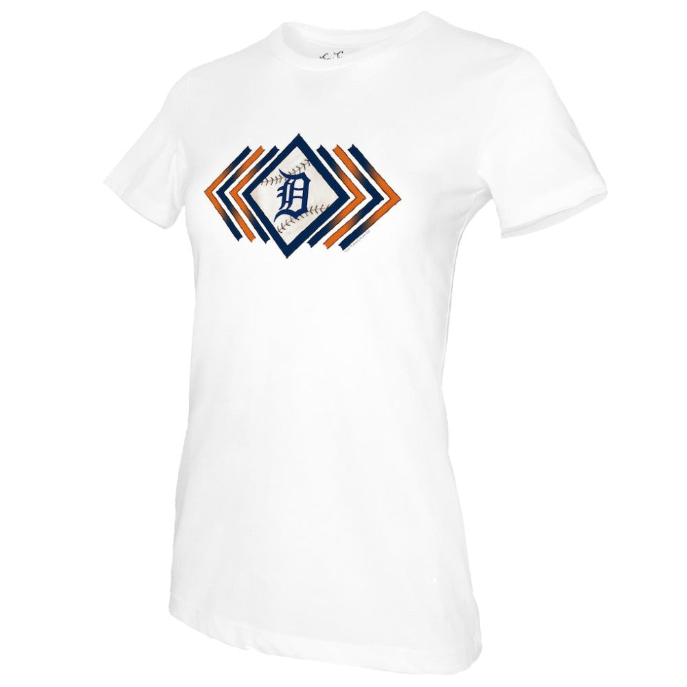 Detroit Tigers Tiny Turnip Women's Prism Arrows T-Shirt - White