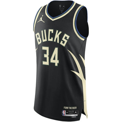 Giannis Antetokounmpo Milwaukee Bucks Jordan Brand Authentic Player Jersey - Statement Edition - Black cheap