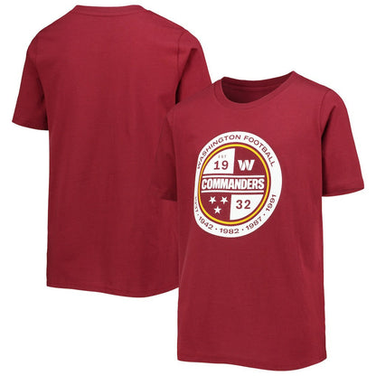 Washington Commanders Youth Secondary Logo T-Shirt - Burgundy cheap