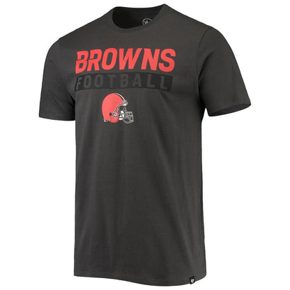 Cleveland Browns '47 Dark Ops Super Rival T-Shirt - Charcoal cheap