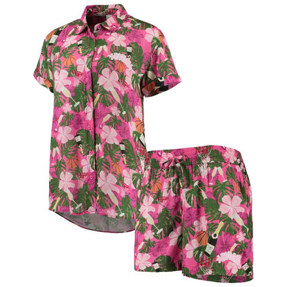 Brooklyn Nets Lusso Women's Finley-Frankie Party Top & Shorts Set - Pink for sale