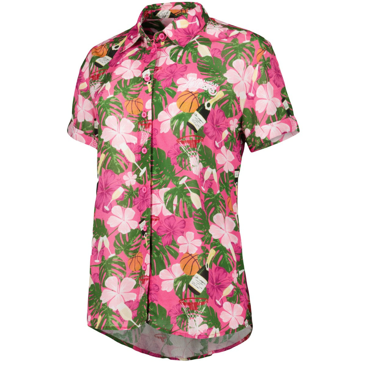 Los Angeles Lakers Lusso Women's Finley-Frankie Party Top & Shorts Set - Pink online