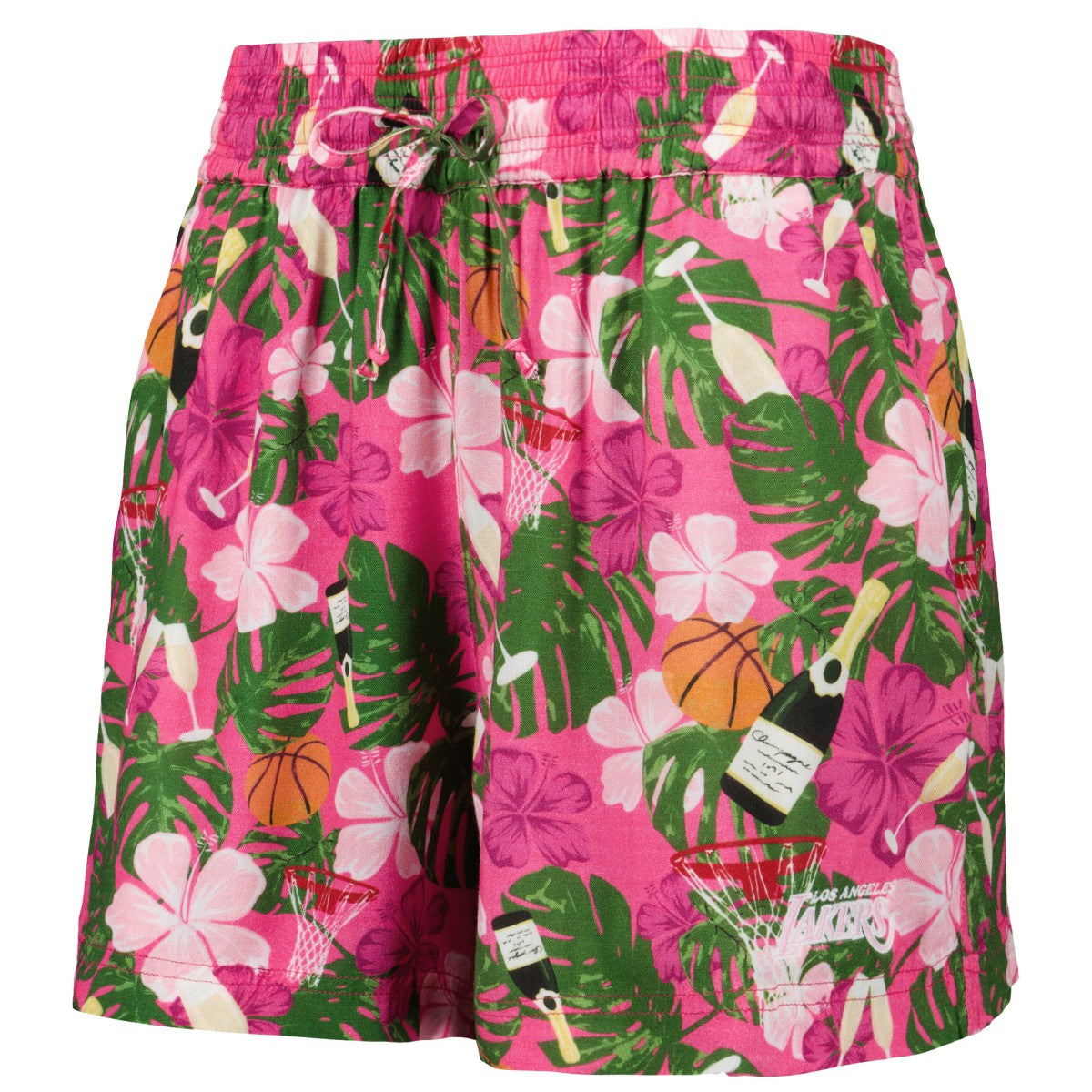 Los Angeles Lakers Lusso Women's Finley-Frankie Party Top & Shorts Set - Pink online