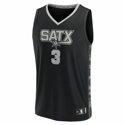 Keldon Johnson San Antonio Spurs Fast Break Replica Player Jersey - Statement Edition - Black | Fanatics cheap