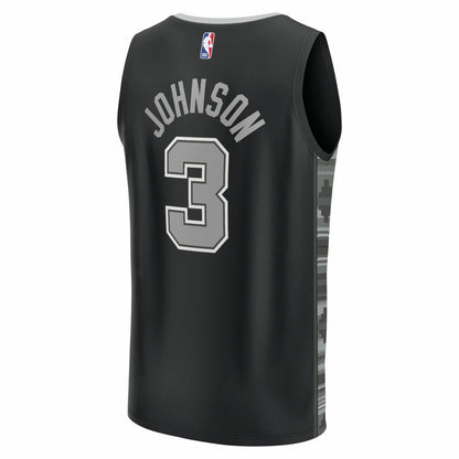 Keldon Johnson San Antonio Spurs Fast Break Replica Player Jersey - Statement Edition - Black | Fanatics cheap