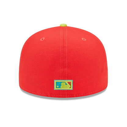 Washington Nationals 2008 Inaugural Season  Lava Highlighter Combo 59FIFTY Fitted Hat - Red/Neon Green | New Era